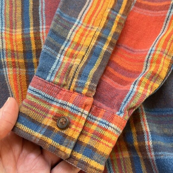 MARLBORO CLASSICS 90s Famous Western USA Flannel Plaid Button Down Shirt Large - Picture 9 of 11